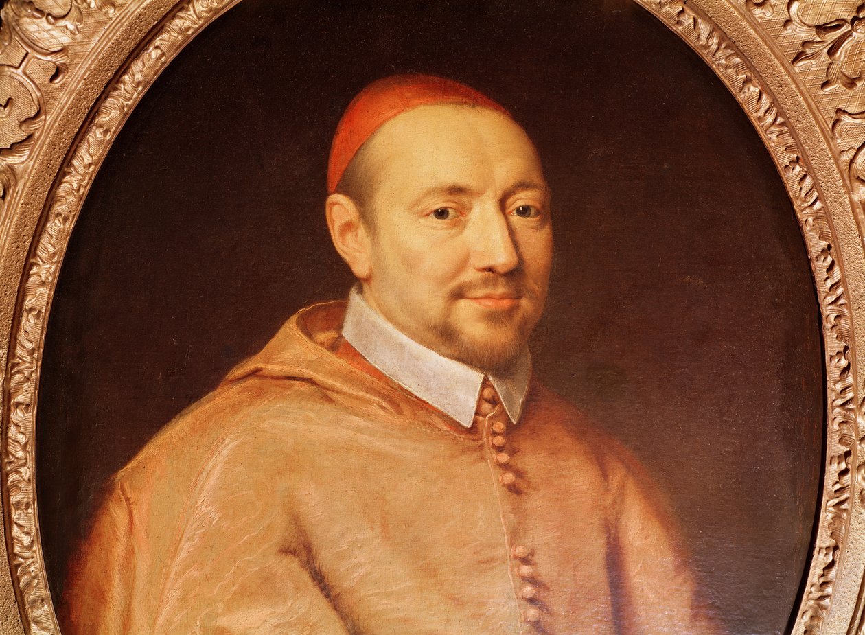 Pierre de Berulle bíboros (1575-1629) portréja (részlet) alkotó: Philippe de Champaigne