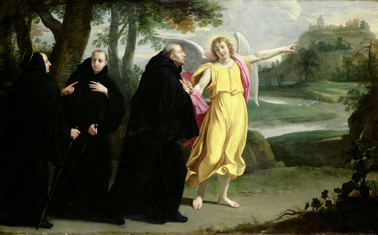 Jelenet Szent Benedek életéből alkotó: Philippe de Champaigne