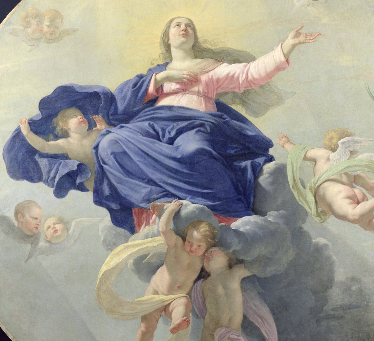Szűz Mária mennybevétele, 1656 körül (187021 részlete) alkotó: Philippe de Champaigne
