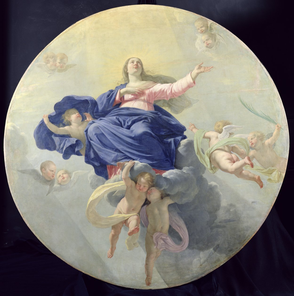 Szűz Mária mennybevétele, 1656 körül alkotó: Philippe de Champaigne