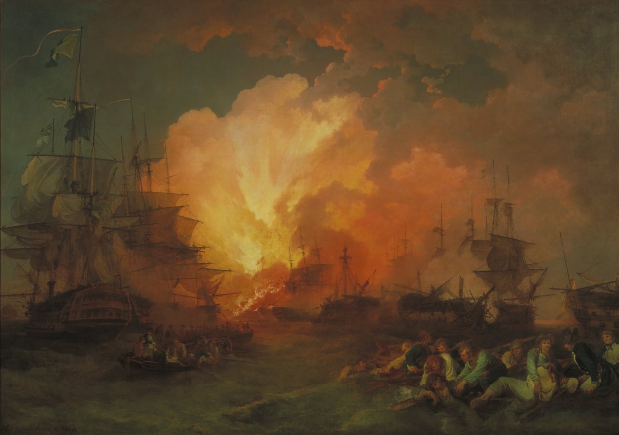 A Nílus csatája alkotó: Philippe Jacques de Loutherbourg