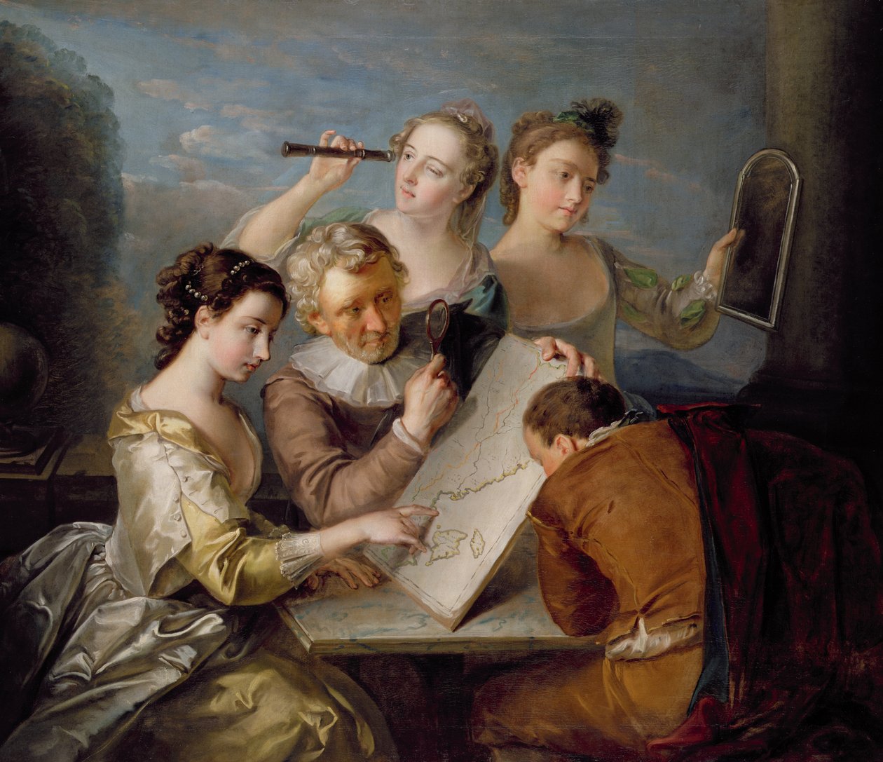 A látás érzéke, 1744-47 körül alkotó: Philippe Mercier