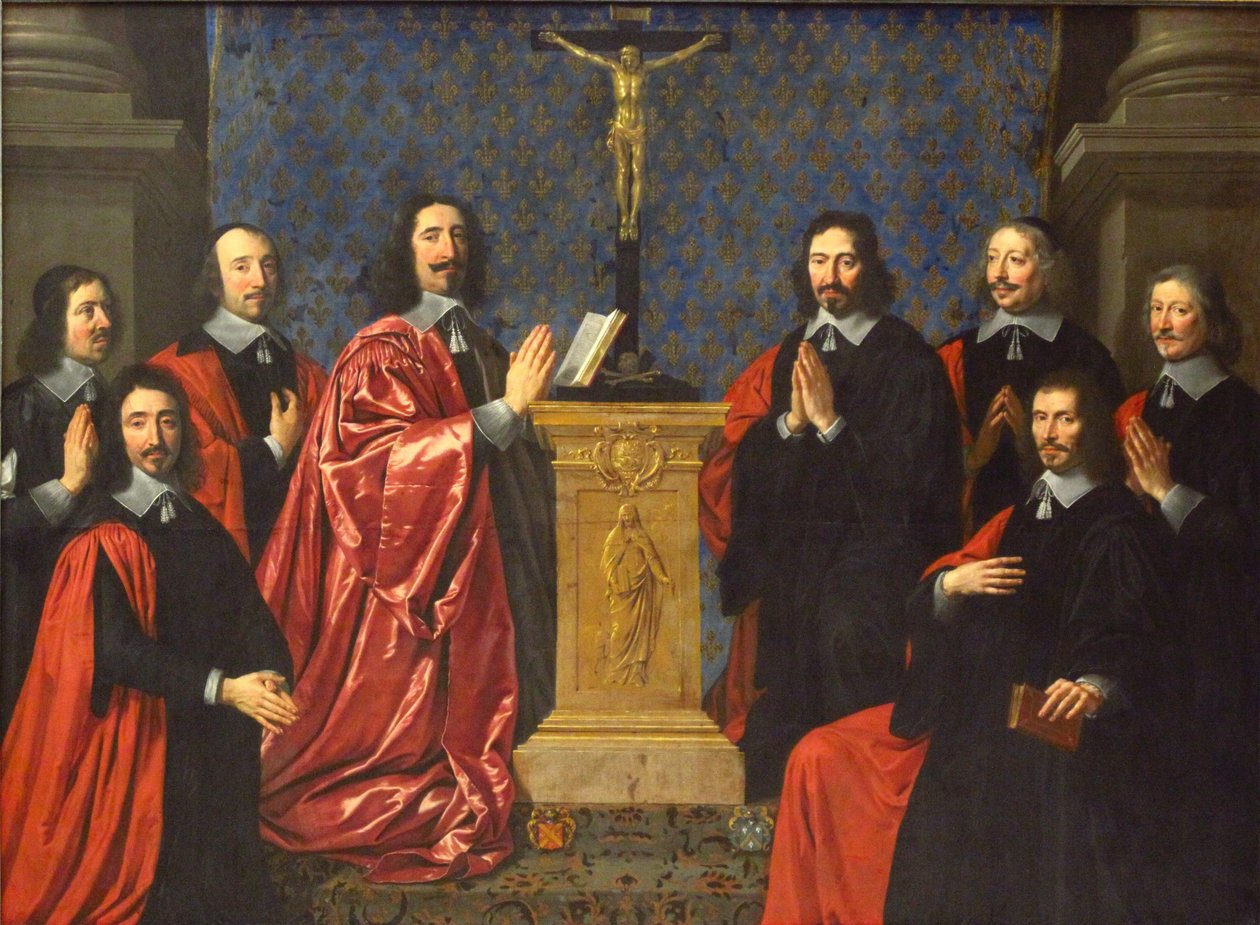 A kereskedők prépostja és Párizs város alispánjai alkotó: Philippe de Champaigne