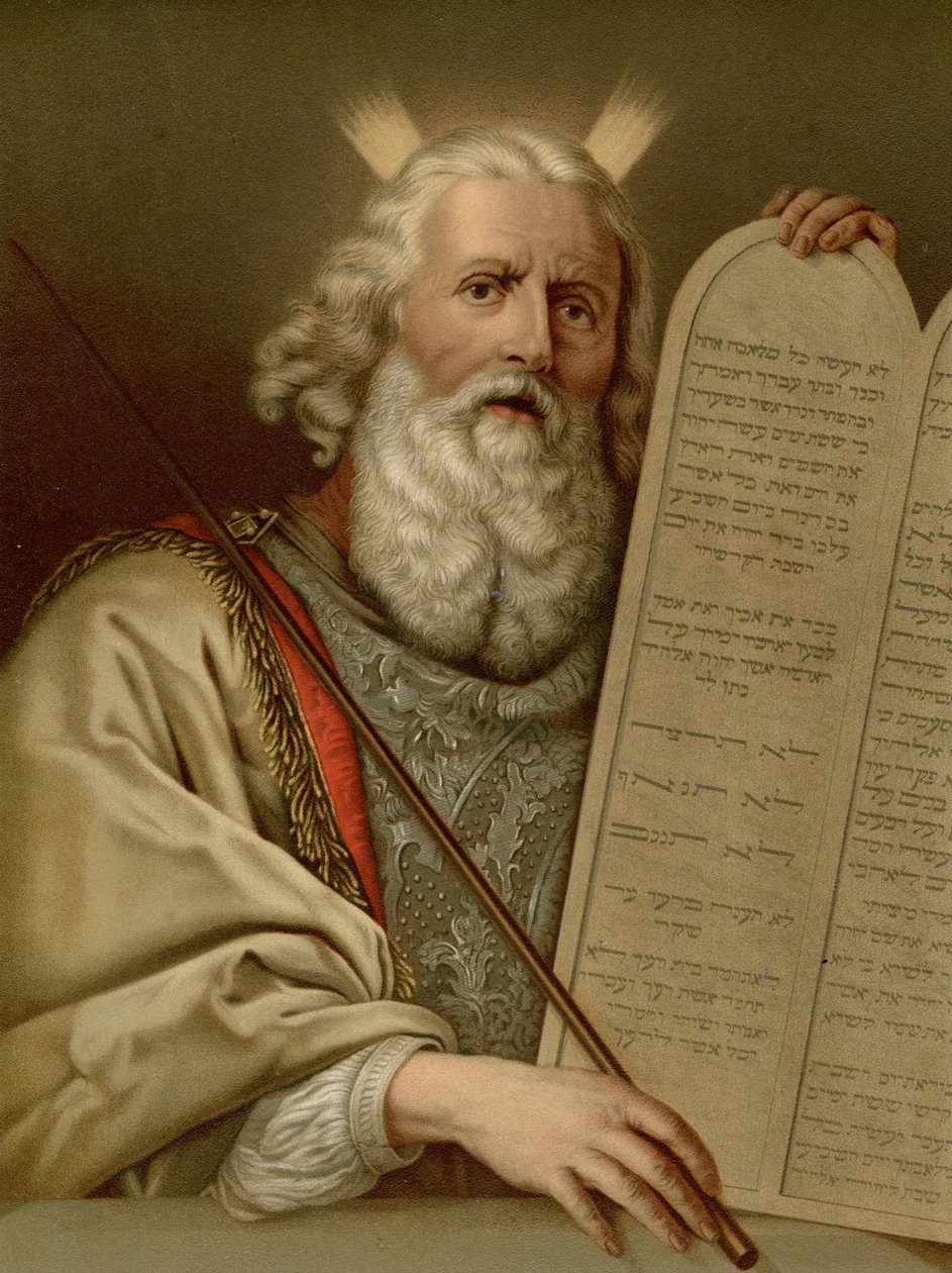 Mózes az új törvénytáblázatokkal alkotó: Philippe de after Champaigne