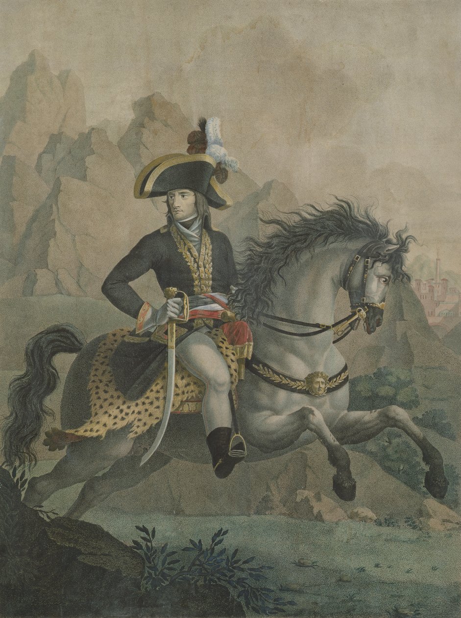 Bonaparte (1769-1821) 1er konzul, Andrea Appiani (1754-1817) festményéről, amelyet J.J.F. Tafsaert alkotó: Philippe Auguste Hennequin