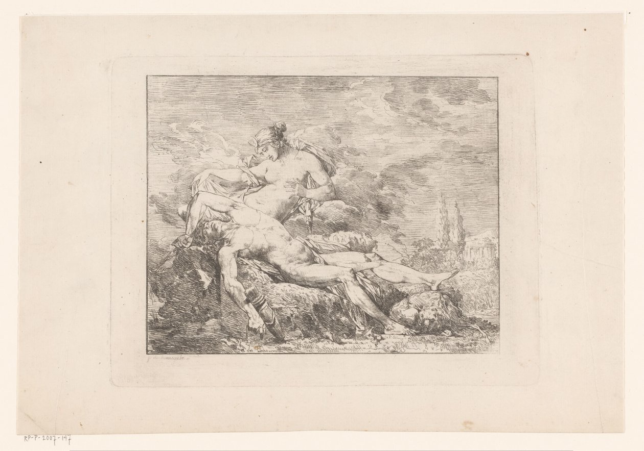 Diana és Endymion alkotó: Philippe Auguste Hennequin