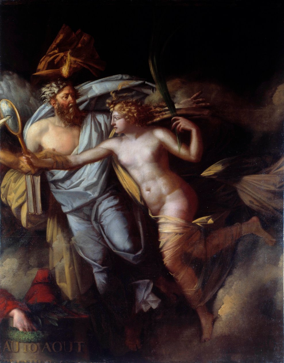 Francia forradalom: "" A francia nép diadala augusztus 10-én"" Augusztus 10-i nap allegóriája alkotó: Philippe Auguste Hennequin