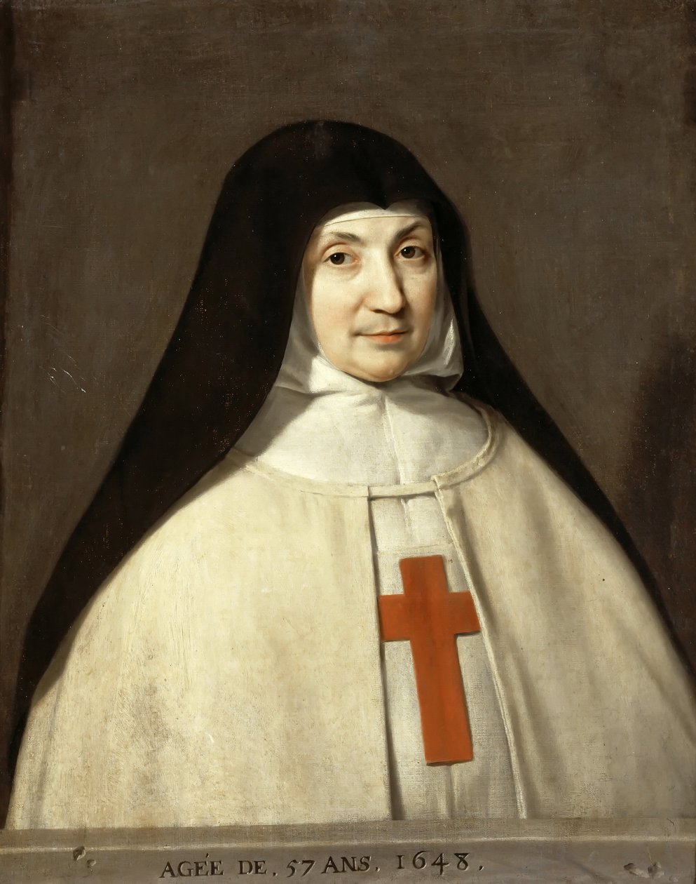 Angélique Arnauld portréja 1591-1661, a Port-Royal apátság apátja alkotó: Philippe de Champaigne