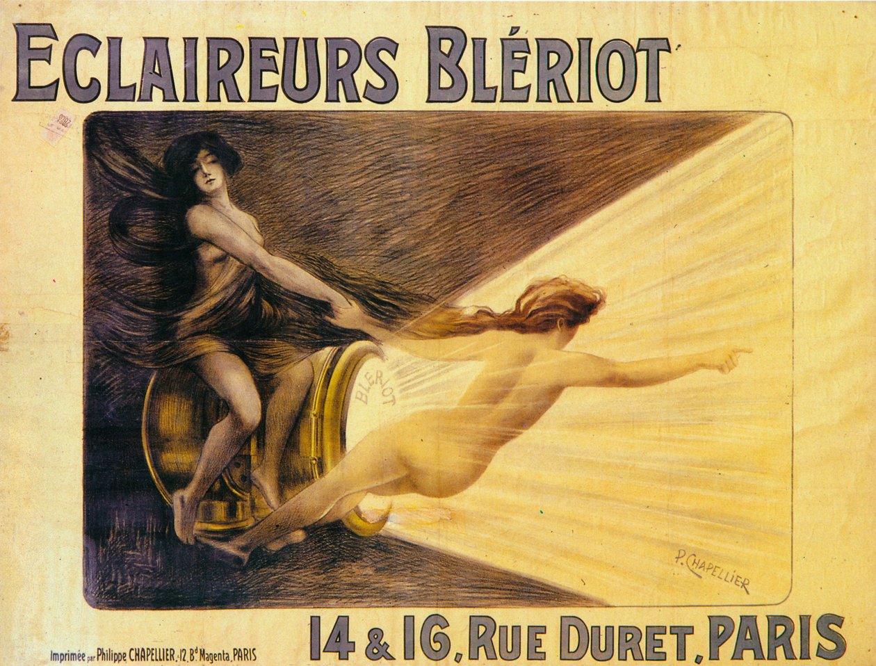 Bleriot fényszórók hirdetése, c1905 alkotó: Philippe Chapellier