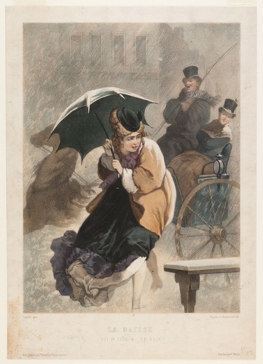 Nem szerencsés La Baise, 19. század vége. alkotó: Philippe Jacques Linder