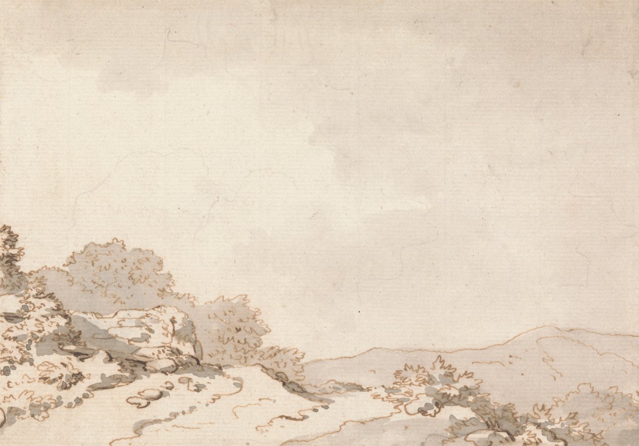 Út a dombtetőn alkotó: Philippe Jacques de Loutherbourg