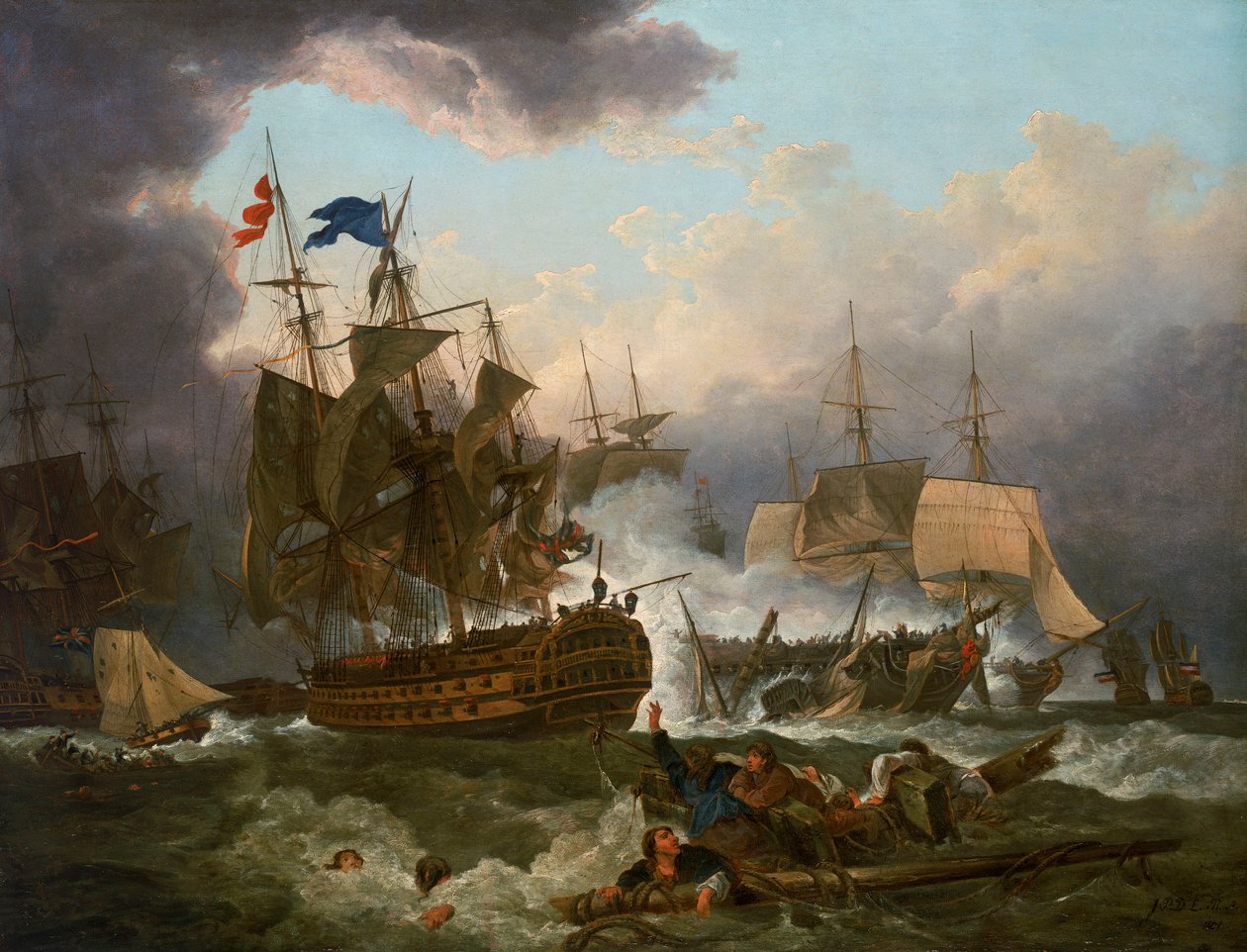 A Camperdown-i csata alkotó: Philippe Jacques de Loutherbourg