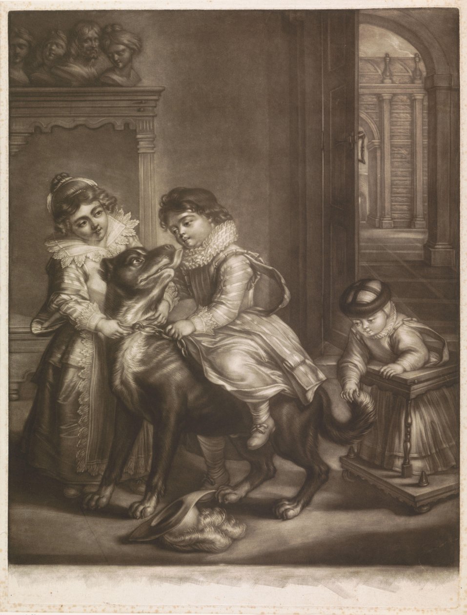 Rubens három gyermeke alkotó: Philippe Joseph Tassaert