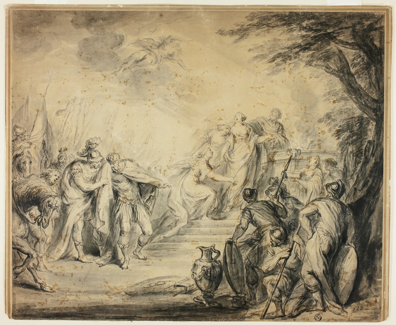 Iphigenia feláldozása alkotó: Philippe Joseph Tassaert