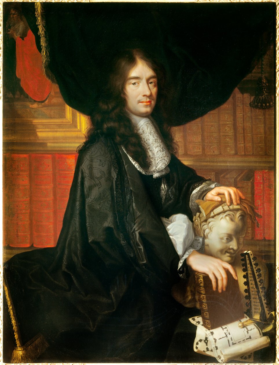 Charles Perrault (1628-1703) francia író portréja Philippe Lallemant (1636-1716) festménye 1672 V. 1,3x1 m. alkotó: Philippe Lallemant