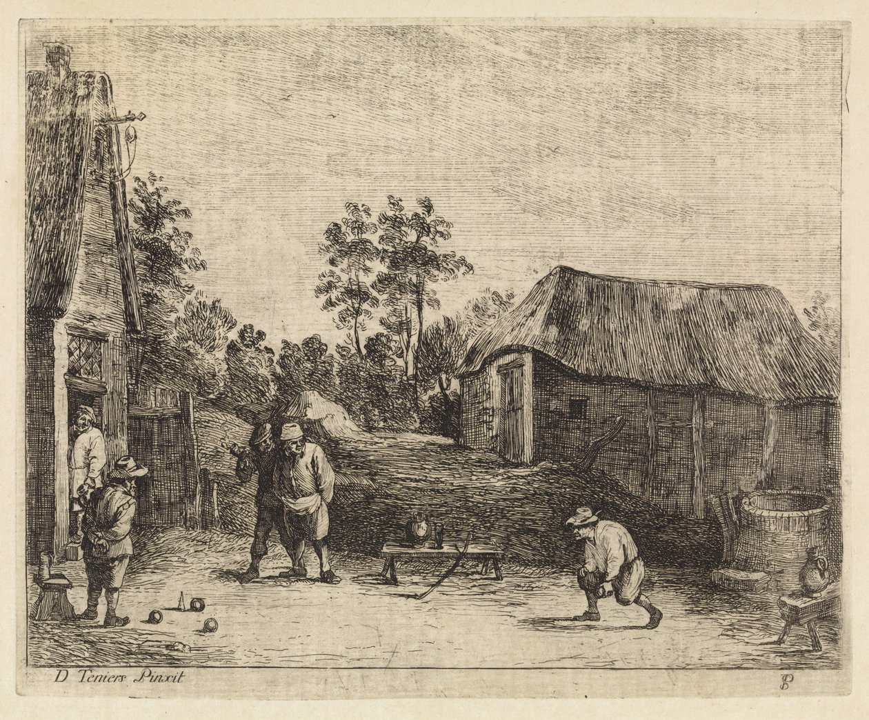 A gazdák golyót játszanak alkotó: Philippe Lambert Joseph Spruyt