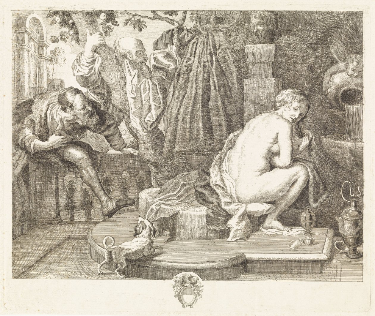 Susanna és a vének alkotó: Philippe Lambert Joseph Spruyt