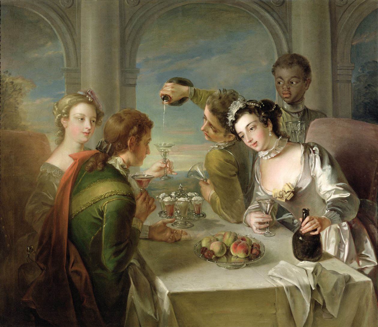 The Sense of Taste, 1744-47 körül (lásd még: 129301 és 129303) alkotó: Philippe Mercier