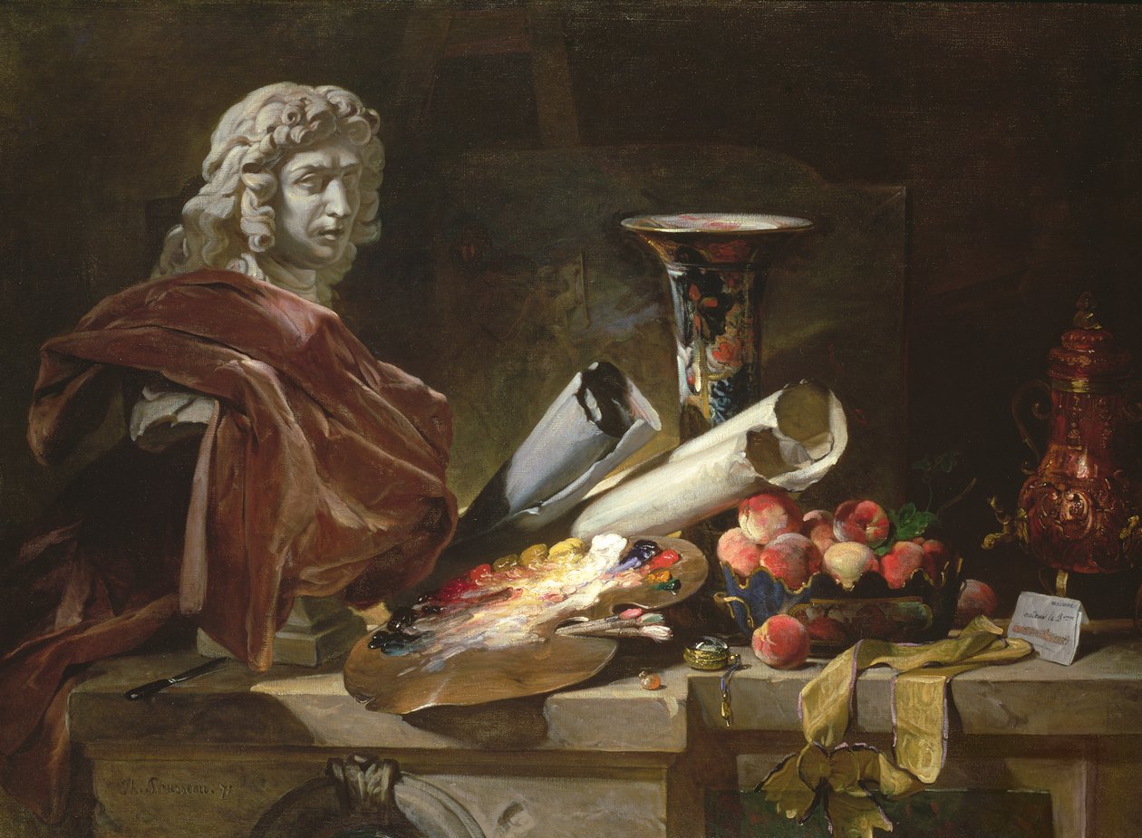Hódolat Chardinnak, 1871 alkotó: Philippe Rousseau