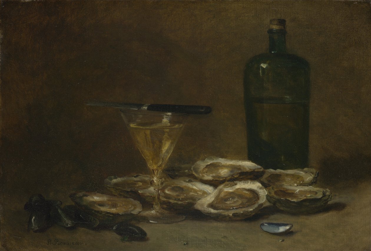 Csendélet osztrigával, 1875-1877 alkotó: Philippe Rousseau