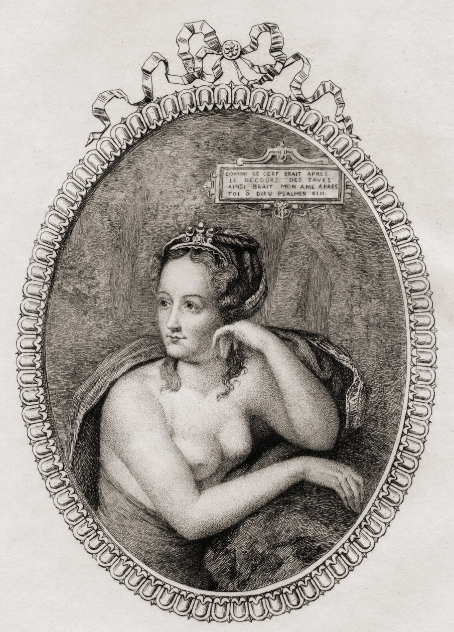 Henrik francia király francia szeretője: Diane de Poitiers (1499-1566) alkotó: Philippe after Mercier