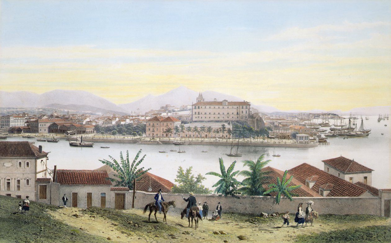 Rio de Janeiro (színes litográfia) alkotó: Philippe and Ciceri Eugene Benoist