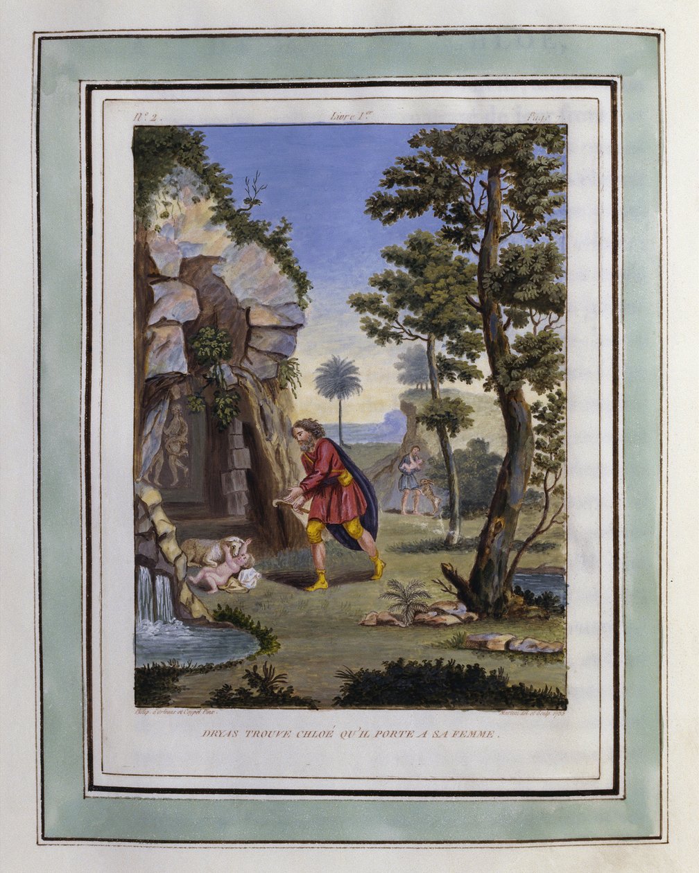 Dryas megtalálja Chloét, és a feleségéhez viszi. Philippe d