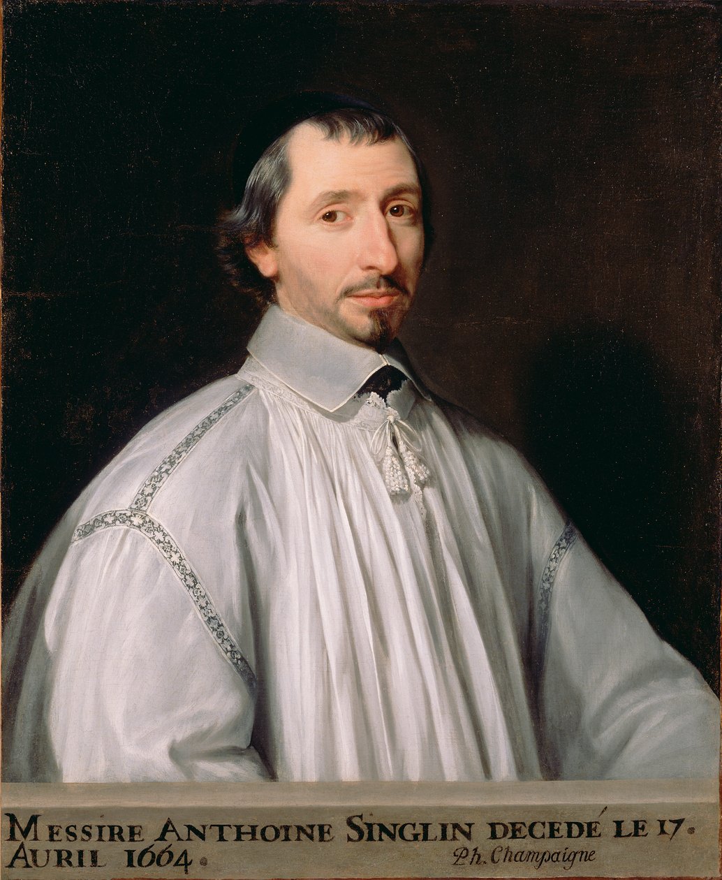 Antoine Singlin, 1646 körül (olaj, vászon) alkotó: Philippe de Champaigne