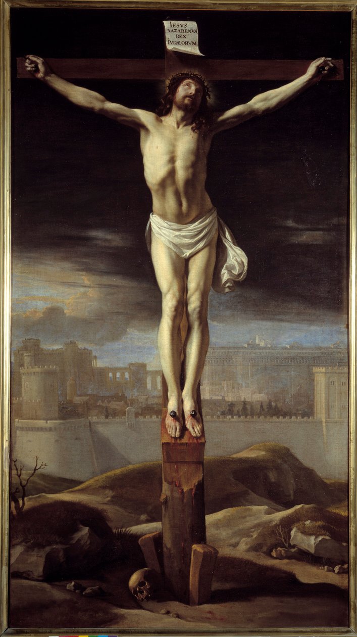 Krisztus a kereszten. Philippe De Champaigne festménye (1602-1674) Ec. Nagyzolás. alkotó: Philippe de Champaigne