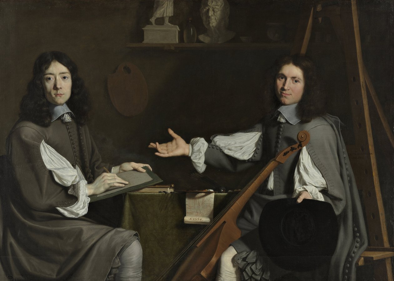 Mindkét művész kettős portréja, 1654 alkotó: Philippe de Champaigne