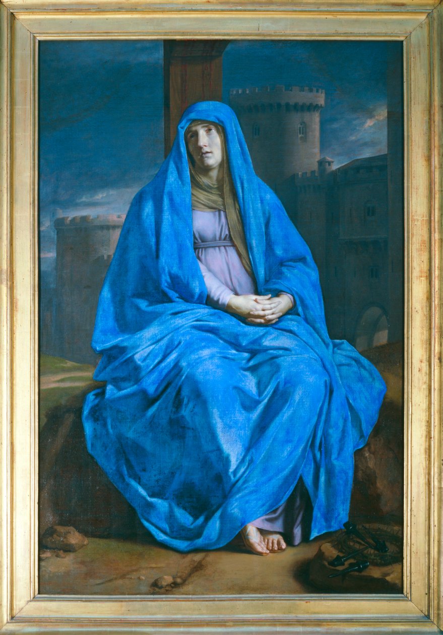 La Vierge de douleur au pied de la croix - Gyászoló Szűzanya a kereszttel a lábánál ... alkotó: Philippe de Champaigne