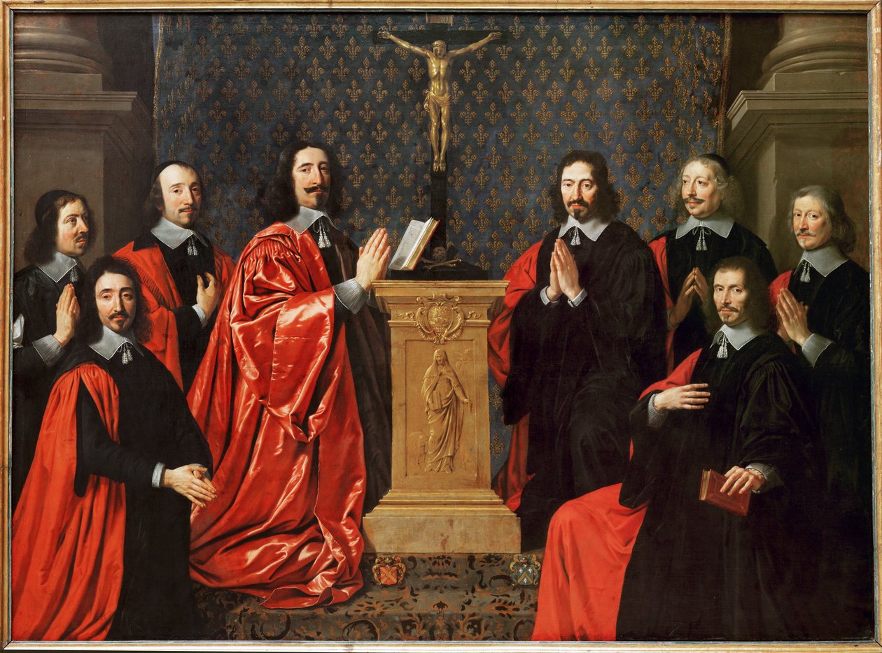 Le prevot des marchands et les echevins de Paris - A kereskedők céhének mestere és a párizsi esküdtek ... alkotó: Philippe de Champaigne