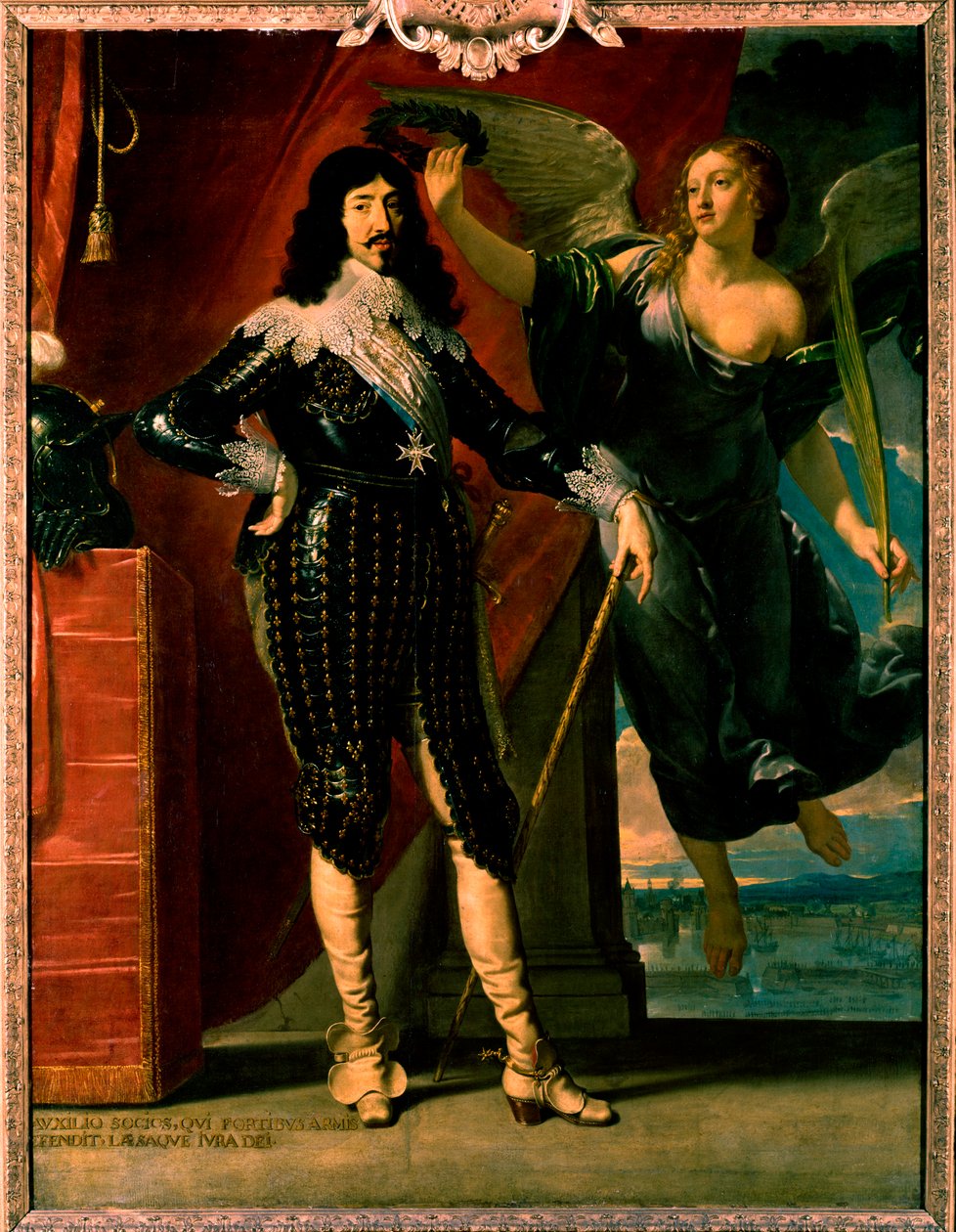 XIII. Lajos – a győzelem általi koronázásának portréja alkotó: Philippe de Champaigne