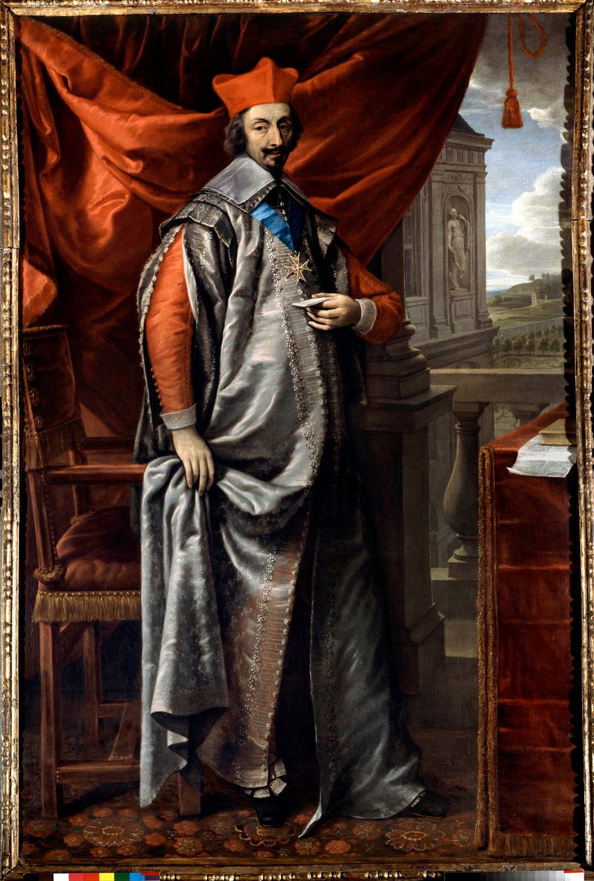 Armand Jean Du Plessis, de Richelieu bíboros (1585 - 1642) teljes alakos portréja, Philippe De Champaigne (1602-1674) Párizs. Külügyminisztérium alkotó: Philippe de Champaigne