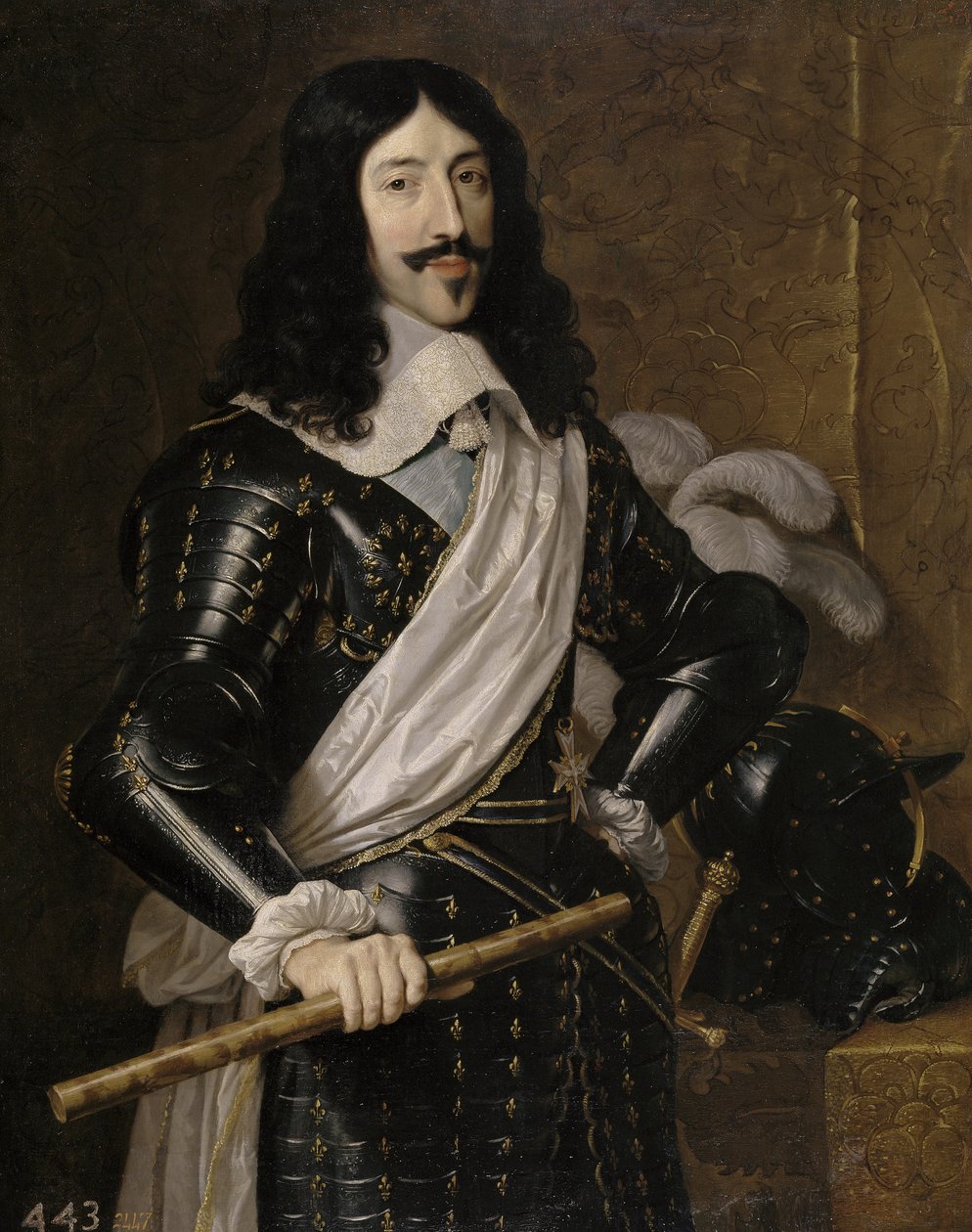 XIII. Lajos francia portré 1601-1643, 1655 alkotó: Philippe de Champaigne