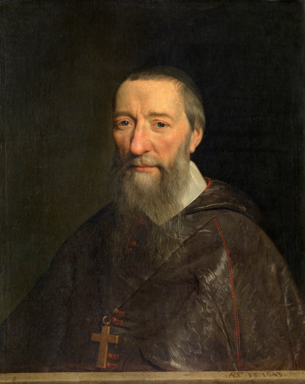 Jean-Pierre Camus püspök portréja alkotó: Philippe de Champaigne