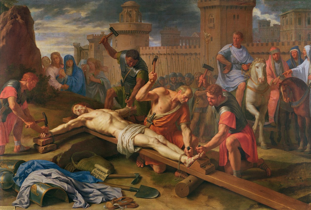 A keresztre feszítés (olaj, vászon) alkotó: Philippe de Champaigne