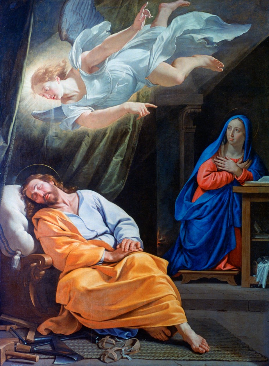 Szent József álma, 1636 alkotó: Philippe de Champaigne