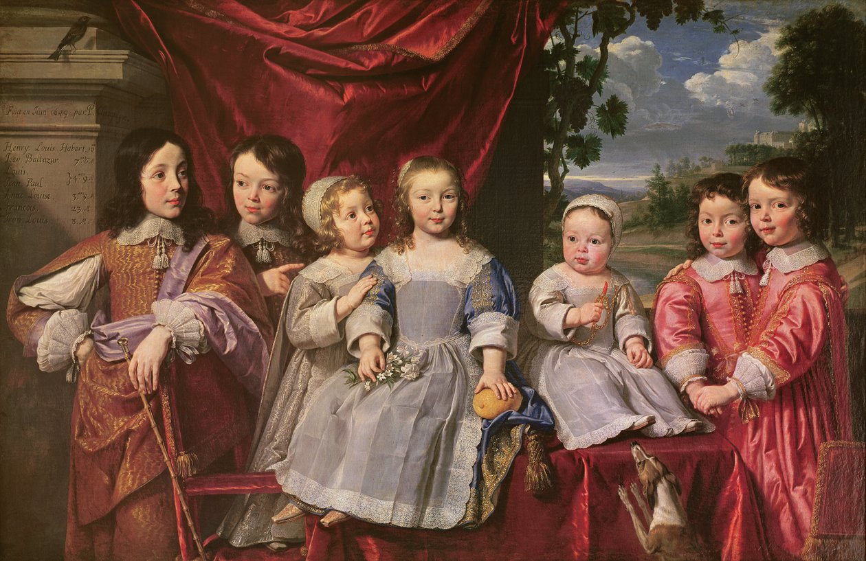 A Habert de Montmort-gyermekek, 1649 alkotó: Philippe de Champaigne