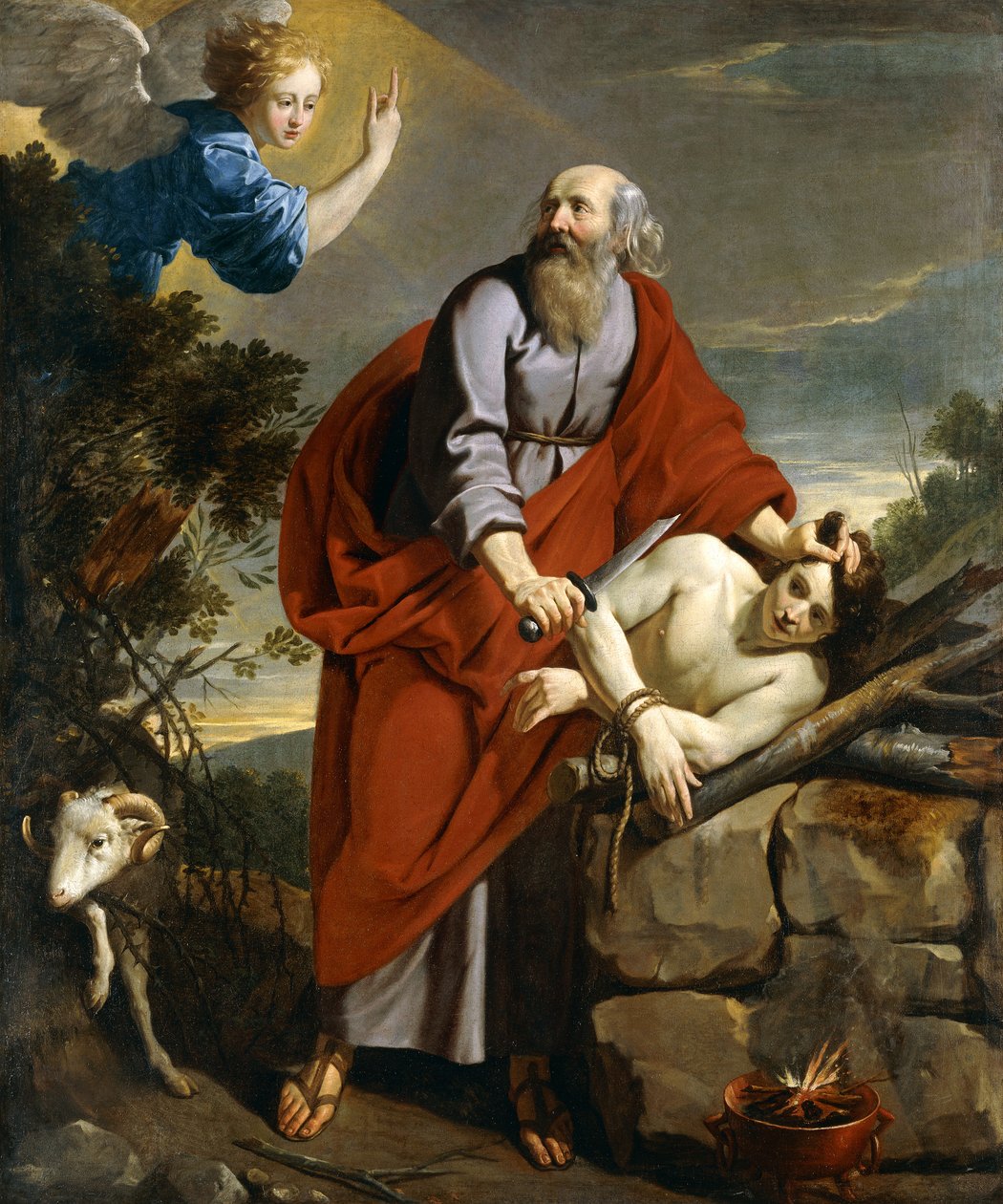 Izsák áldozata, alkotó: Philippe de Champaigne