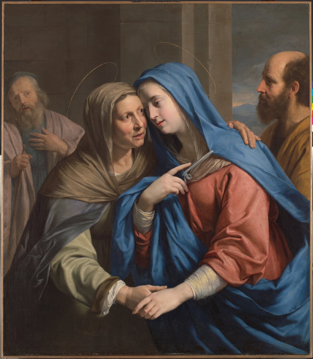 A látogatás, 1643 körül (olaj, vászon) alkotó: Philippe de Champaigne
