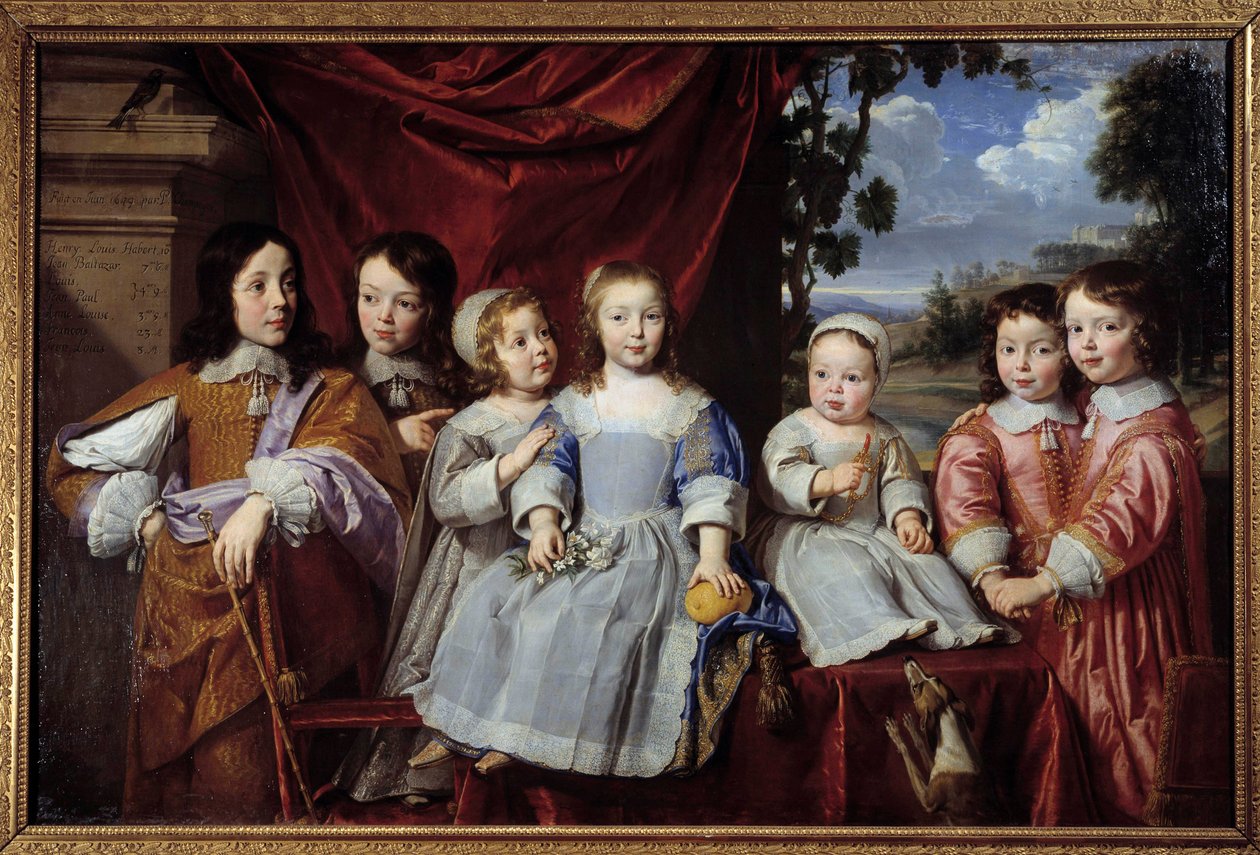 Henri Louis Habert de Montmort gyermekei (Henri-Louis Habert de Montmor) (1600-1679) Philippe de Champaigne (1602-1674) festménye 1649 Reims. Szépművészeti Múzeum alkotó: Philippe de Champaigne