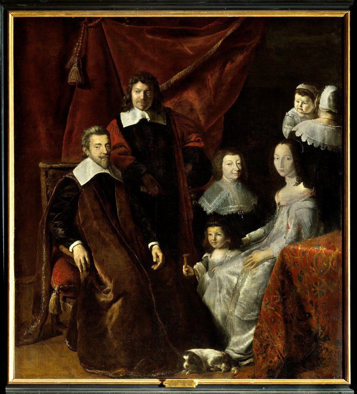 Henri Louis (Henri-Louis) Habert de Montmort (Montmor) (1600-1679) családja, jobb oldalon Henriette-Marie de Buade de Frontenac (Henriette Marie de Buade-Frontenac) (meghalt 1676-ban). Philippe De Champaigne (1602-1674) festménye. Olajfestmény. kötelező alkotó: Philippe de Champaigne
