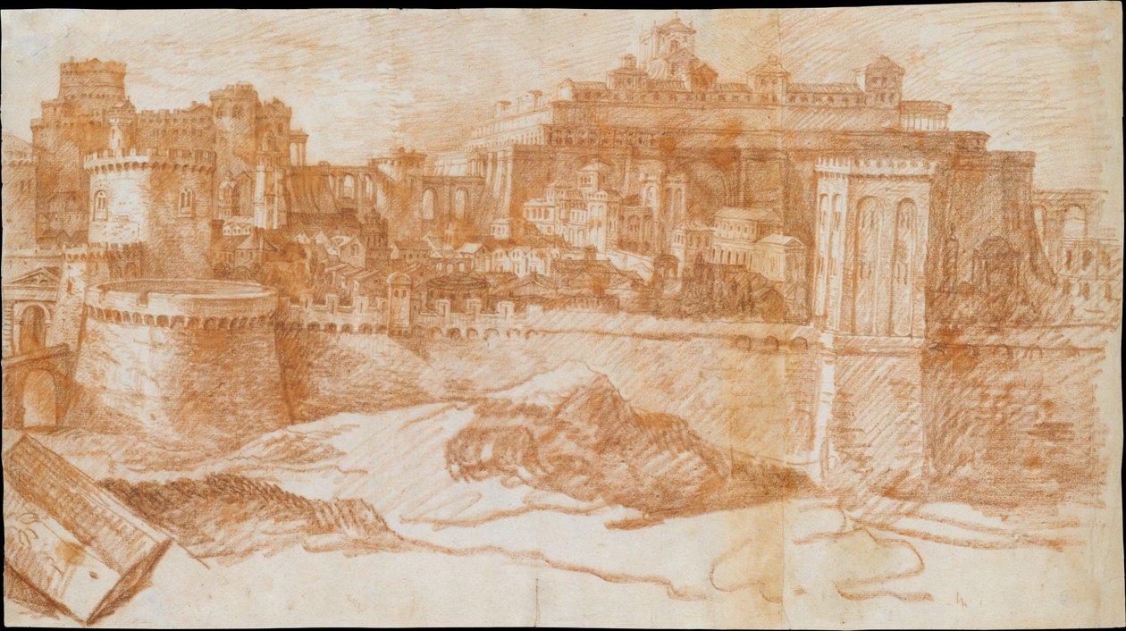 Ansicht von Jerusalem mit dem Tempel Salomos alkotó: Philippe de Champaigne