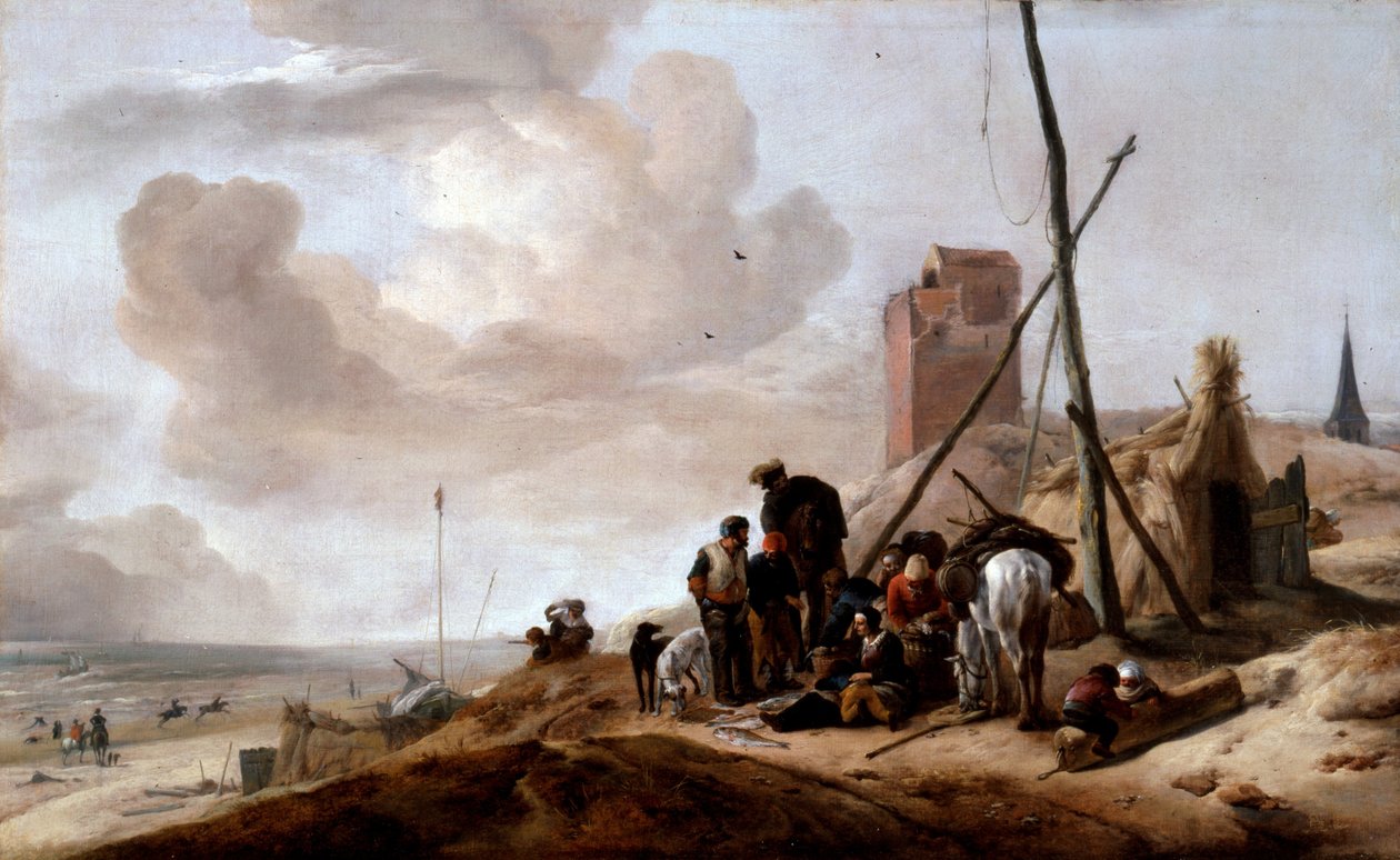 Tengerparti jelenet alkotó: Philips Wouwerman