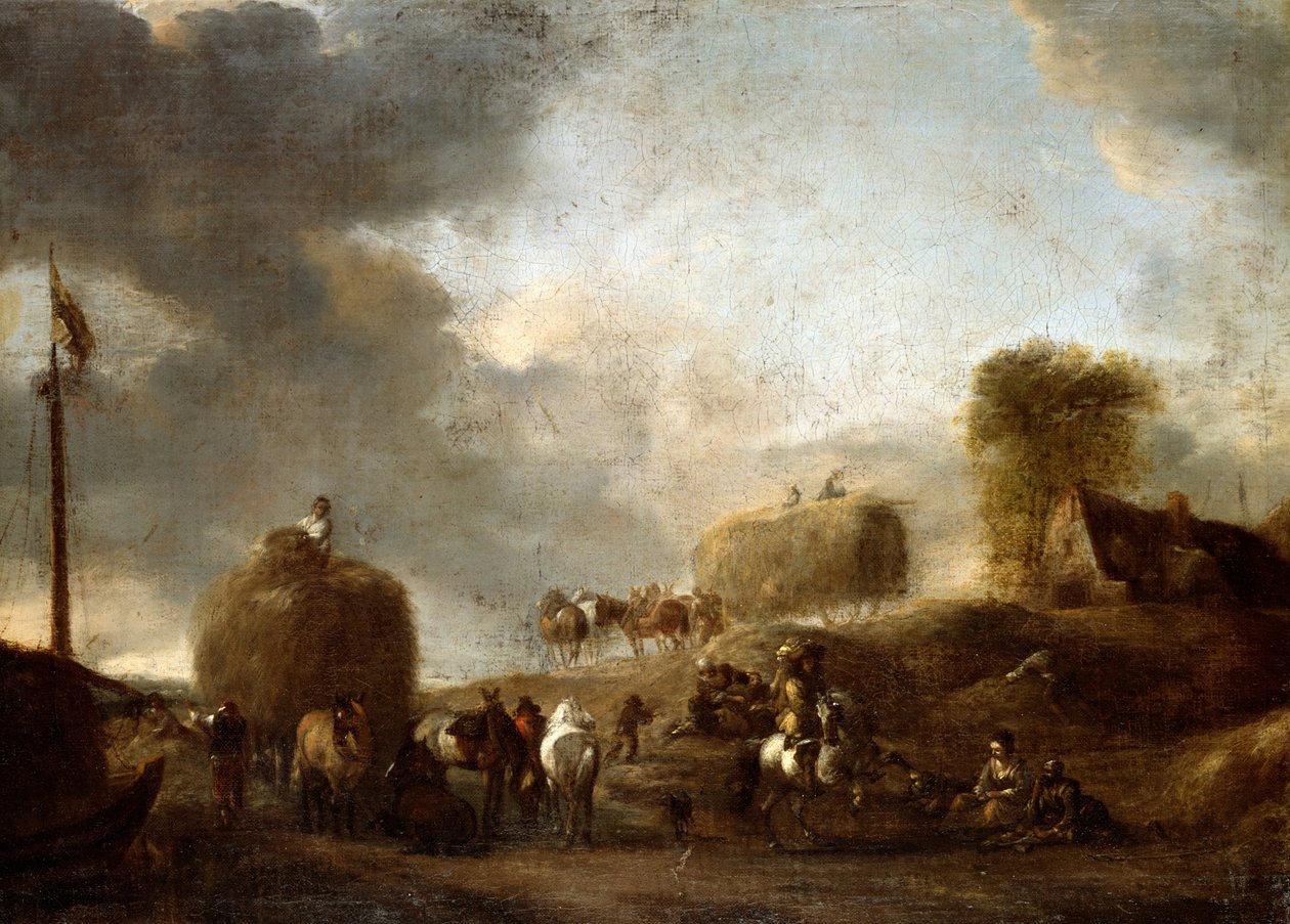 szia aratás alkotó: Philips Wouwerman