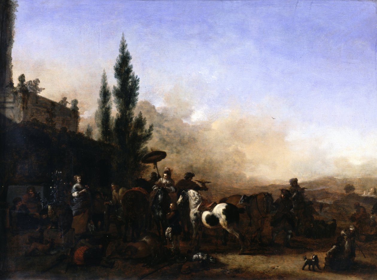 A visszatérés Hawkingból alkotó: Philips Wouwerman