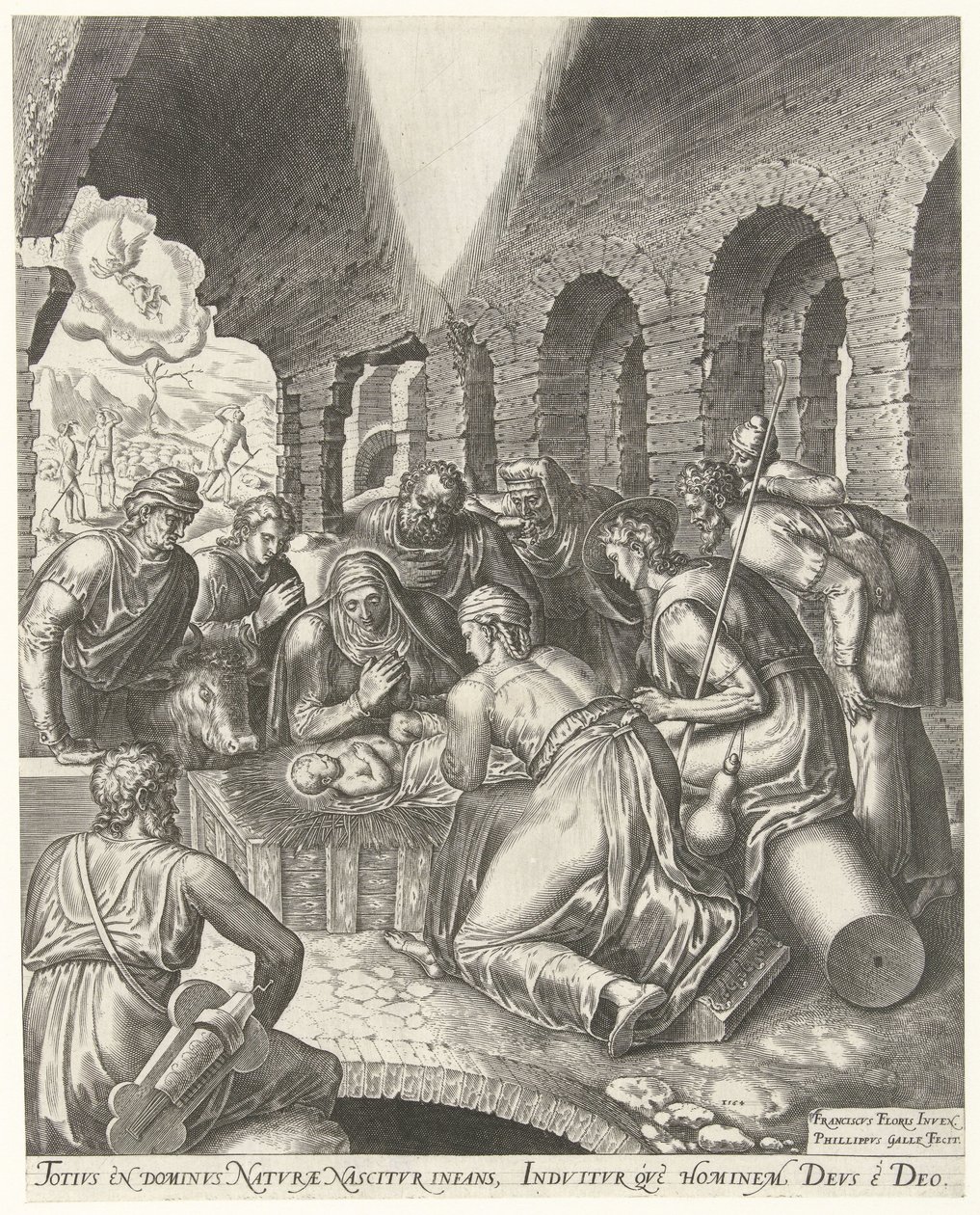 A Pásztorok imádata alkotó: Philips Galle
