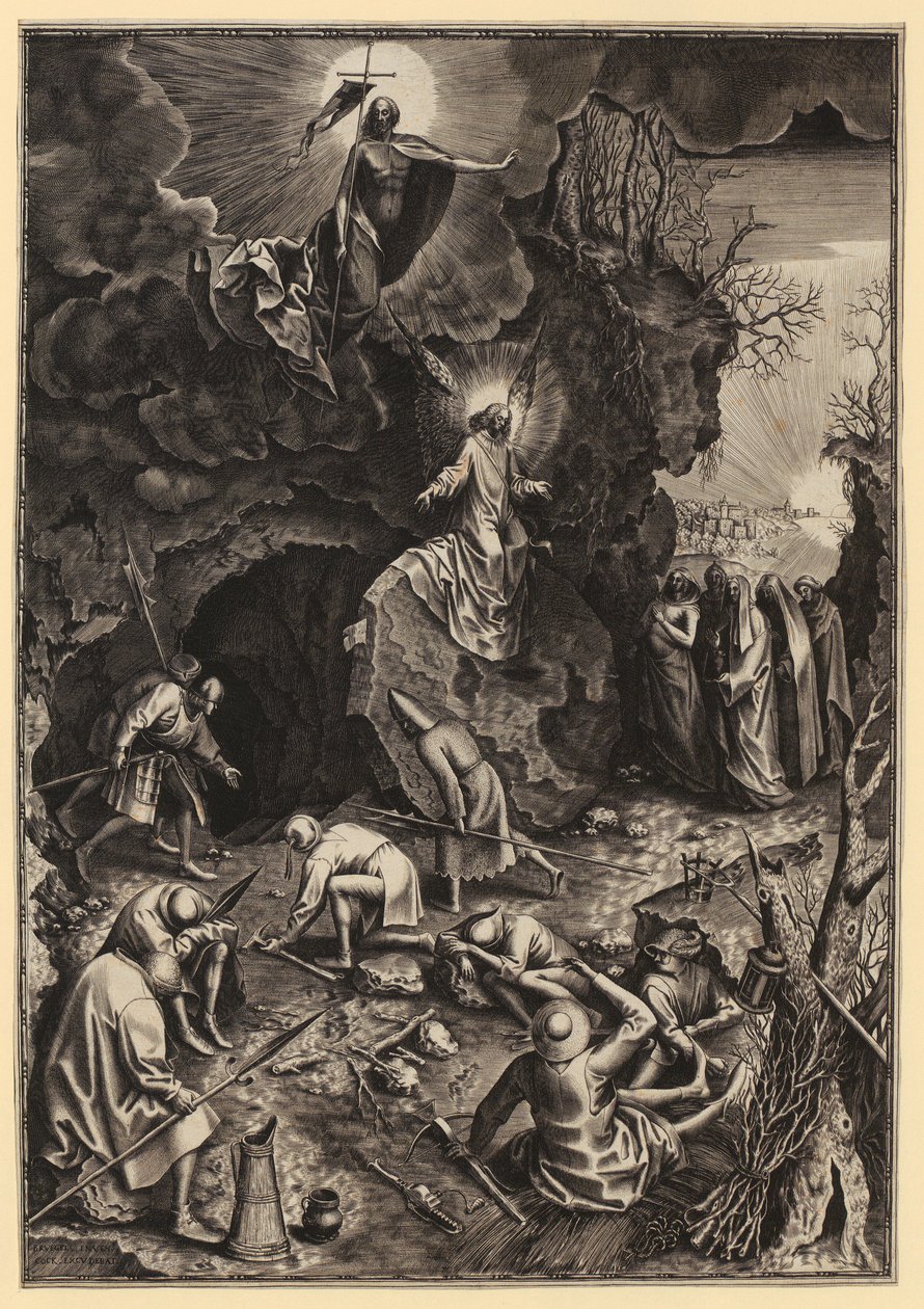 Krisztus feltámadása alkotó: Philips Galle