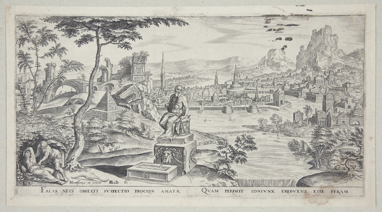 Cephalus és Procris alkotó: Philips Galle